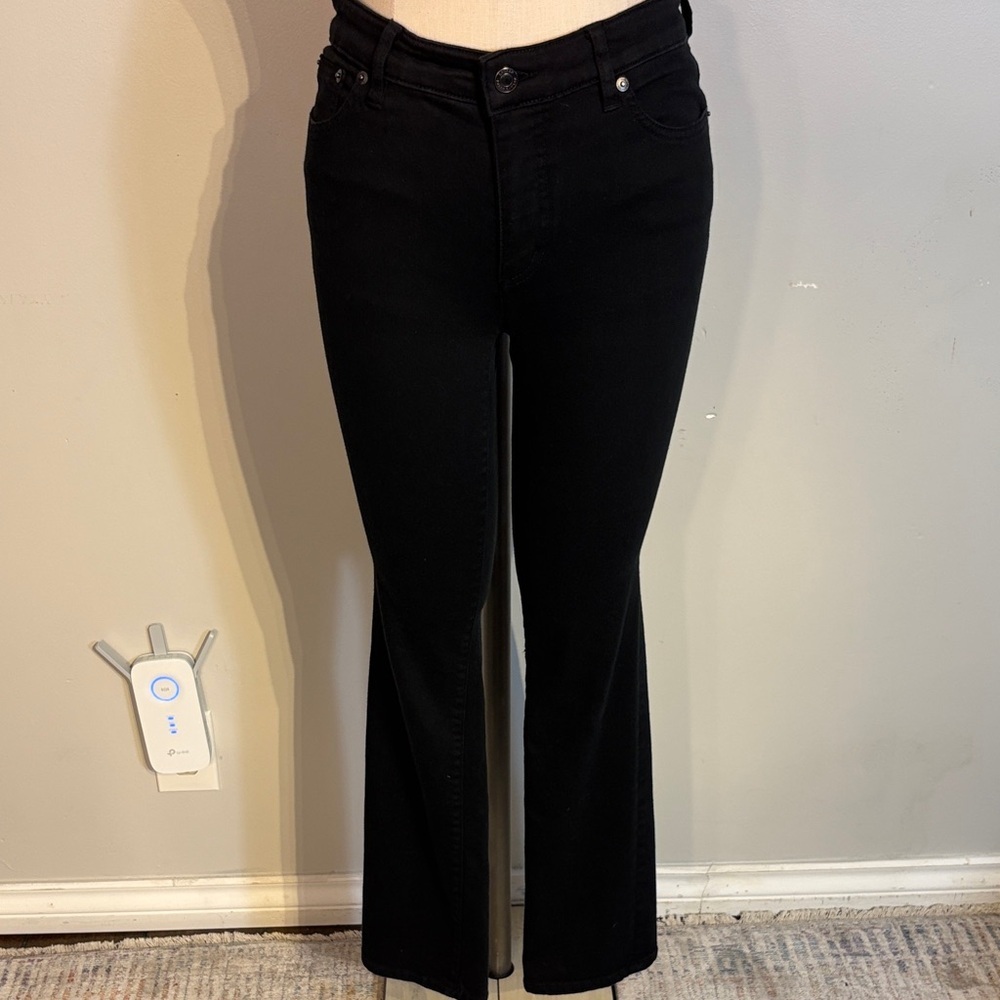 Lauren Black straight leg Jeans size 6